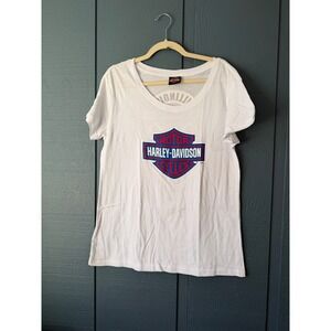 Harley-Davidson Illinois Smokin Chicago Route 66 Graphic T-Shirt White XL
